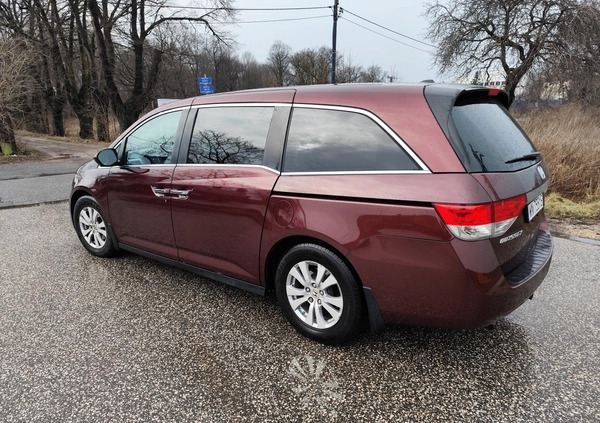 Honda Odyssey cena 76500 przebieg: 155000, rok produkcji 2016 z Warszawa małe 211